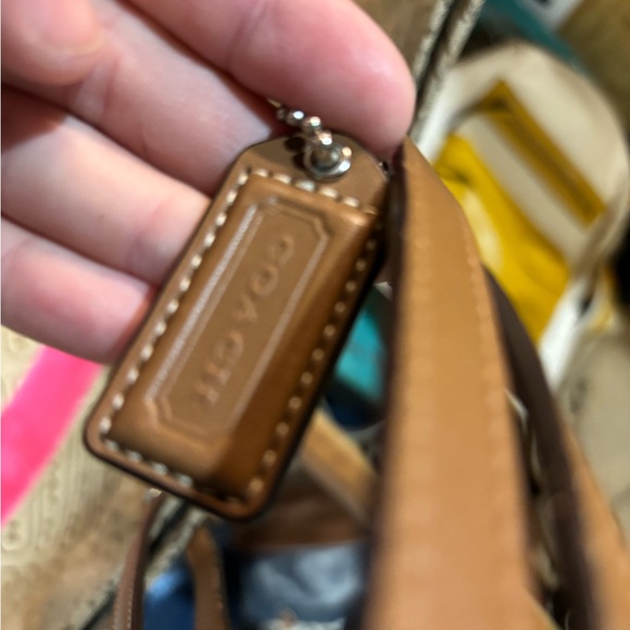 Coach Brown and Pink Tote Bag - Picture 3 of 5